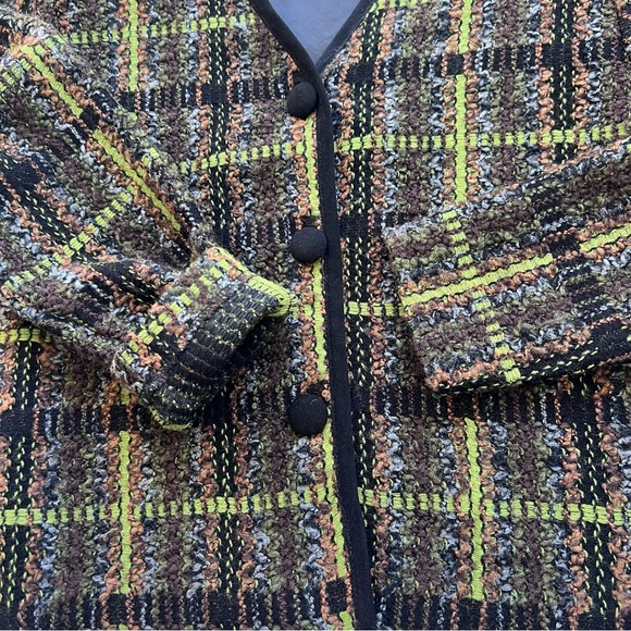 Petite Sophisticate & Co Vintage Boucher Tweed Jacket Green Black Petite Small - Picture 4 of 11
